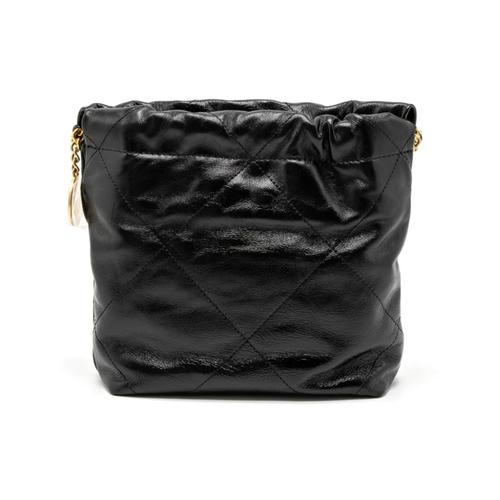 Chanel 23S Mini 22 Bag with Pearl Shiny Calfskin