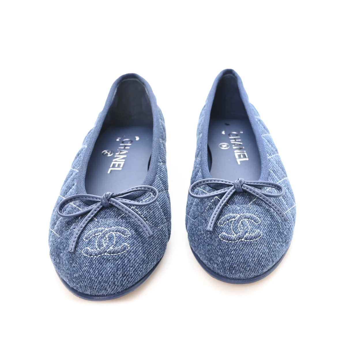 Chanel Ballet Flats Washed Denim