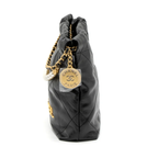 Chanel 23S Mini 22 Bag with Pearl Shiny Calfskin