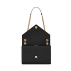 Envelope medium in quilted grain de poudre embossed leather.
