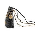 Chanel 23S Mini 22 Bag with Pearl Shiny Calfskin