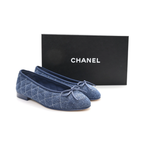 Chanel Ballet Flats Washed Denim