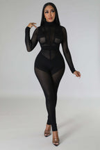 Long Sleeve Skinny Jumpsuit Bodysuit