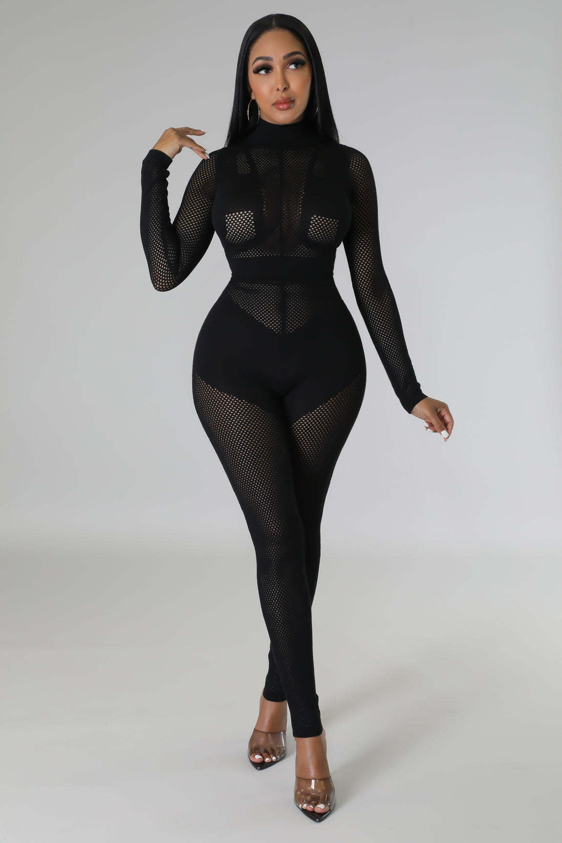 Long Sleeve Skinny Jumpsuit Bodysuit
