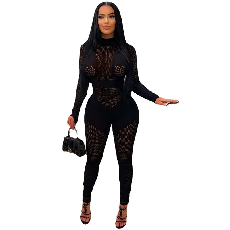 Long Sleeve Skinny Jumpsuit Bodysuit