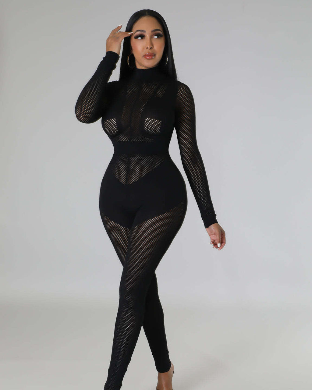 Long Sleeve Skinny Jumpsuit Bodysuit